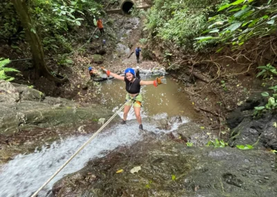 Waterfall rappelling adventure in Jacó Beach Costa Rica